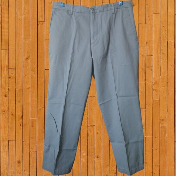 Dockers Other - DOCKERS Men's Size 36 X 29 Gray Flat Front Casual Dress Pants Outdoor Chino